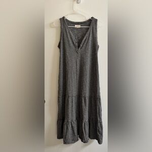 Pact Charcoal Sleeveless Midi Dress